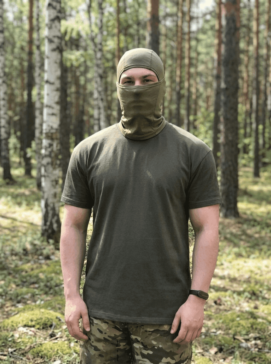 Футболка базовая, хаки
