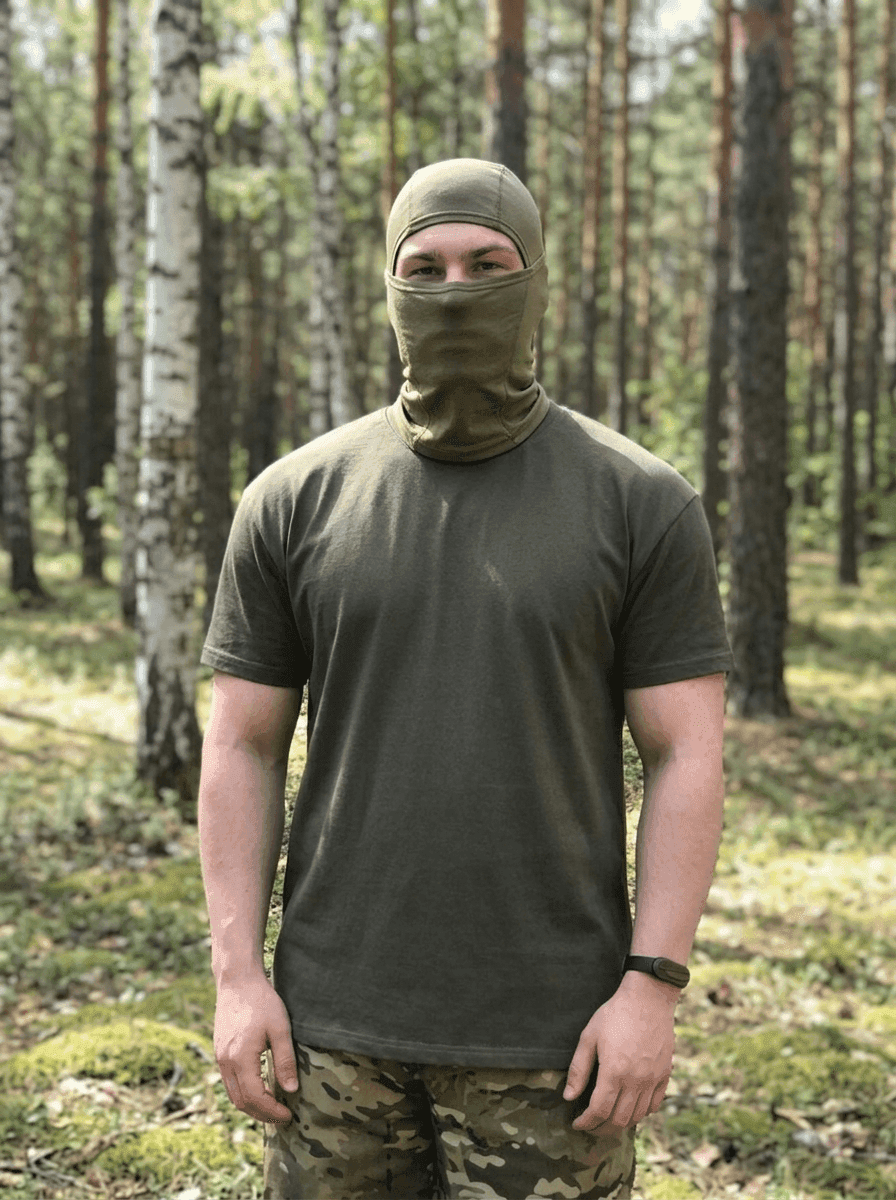 Футболка базовая, хаки